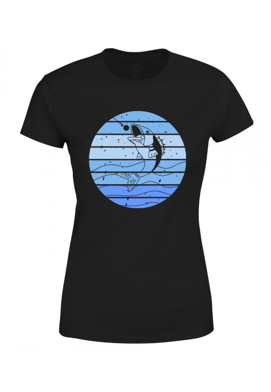 Koszulka damska dla Wędkarza z Rybą