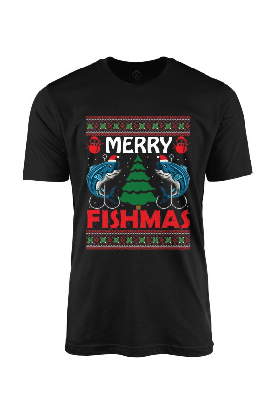 Koszulka męska Merry Fishmas - ryby